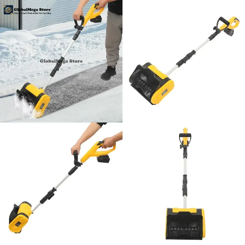 1200W Hand-held Snow Sweeper Shovel Blower Snow Sweeping Broom Battery-powered Cordless Roads Cleaning