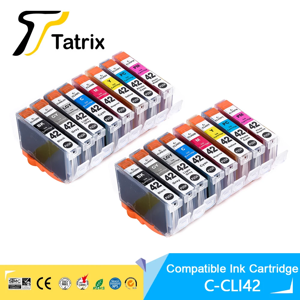 For Canon 42 CLI42 CLI-42 With Chip New Compatible Ink Cartridge For Canon Pixma Pro-100 Printer