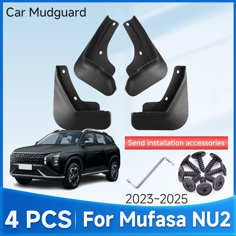 

Car Mudguard For Hyundai Mufasa NU2 2023 2024 2025 Flap Splash Guard Front Rear Anti-splash Fender Car Accessories Mudguard Tool