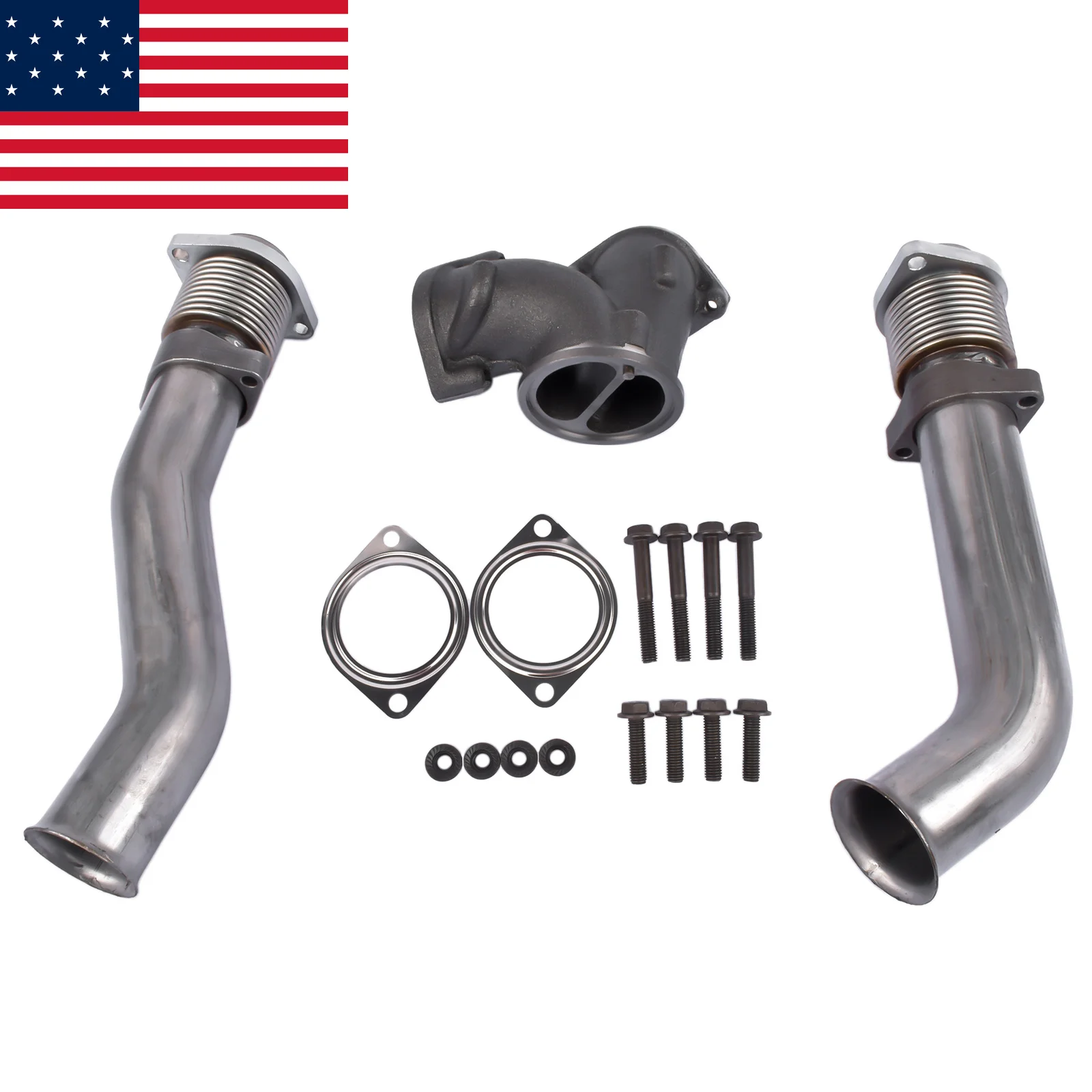

AP03 Turbo Diesel Manifold Bellowed Up Pipes Kit for Ford 1999-2003 F-250 F-350 Super Duty 7.3L #679-005