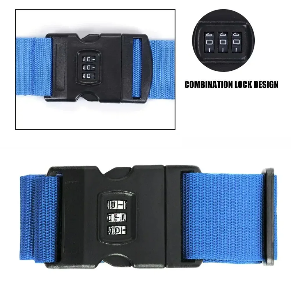 Luggage Strap Anti-theft Luggage Buckle  Password Adjustable Bundling Packing Baggage Belt Suitcase Trunk Belts Bag Accessories