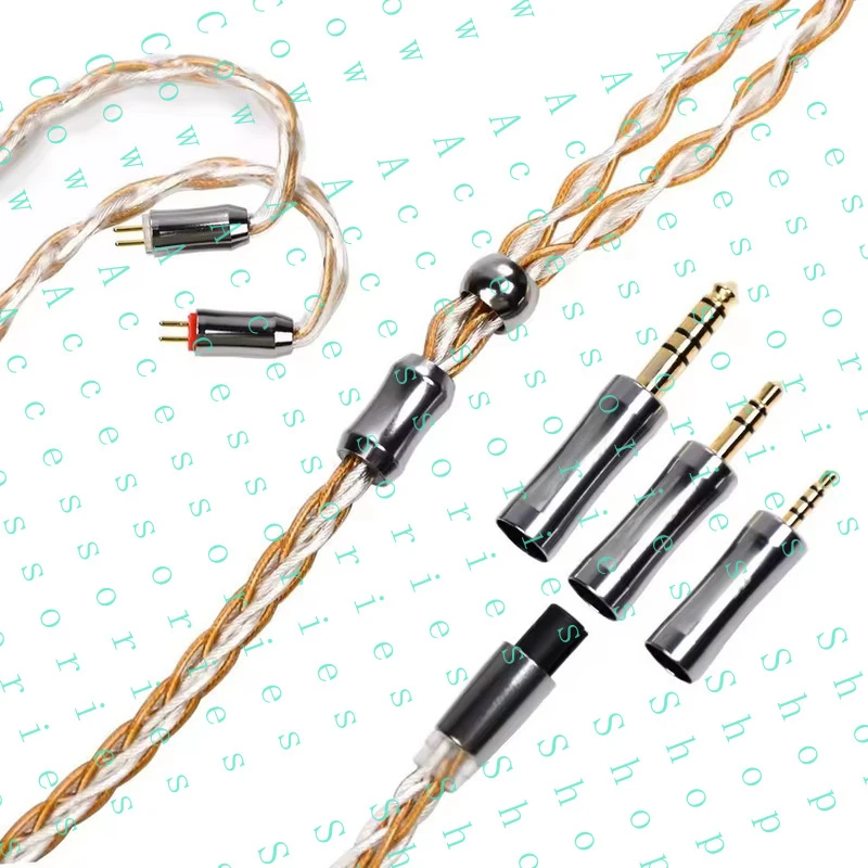 PP+ FOR Kinera Gleipnir Pro Headphone Upgrade Cable 2.5+3.5+4.4mm Earphone Plug 6N OCC