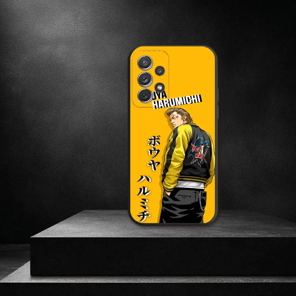 حافظة هاتف W-Worst C-Crows Z-Zero لهاتف سامسونج S 25,24,23,22,30,21,10,9,Ultra,Plus,Lite,FE,4,5G حافظة ناعمة سوداء