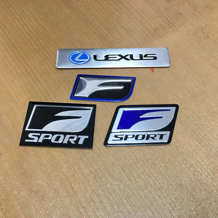 

Car Emblem Badge Sticker For Lexus F SPORT GS GX IS LS LX NX RX UX CT LC RC GX460 Ct200h IS250 ES 220D IS200 Fsport