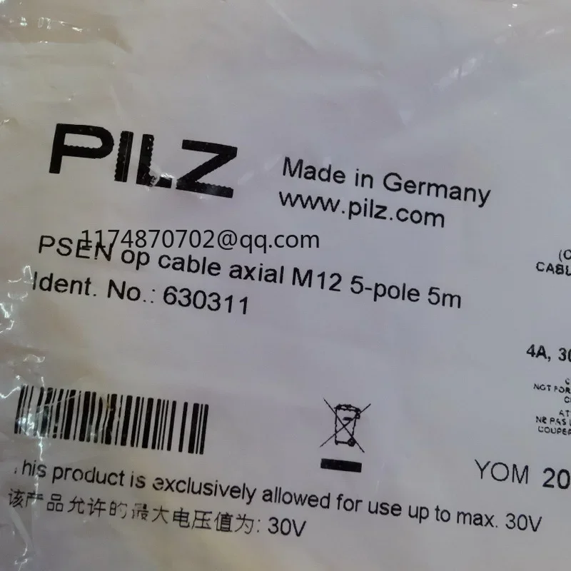 

Pilz 630311 PSEN op axial M12 5 5m 100% new and original