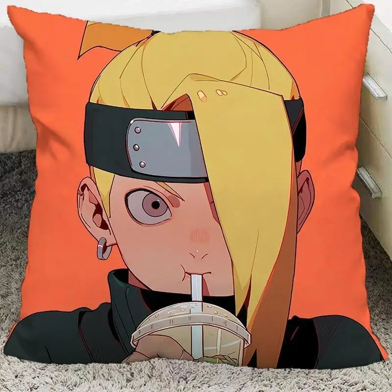 Almohada de Anime Naruto de Doble Cara, Suave y Afelpada, para Fanáticos del Anime, Cojín Decorativo para Dormitorio con Relleno, para el Hogar, Regalo 2026