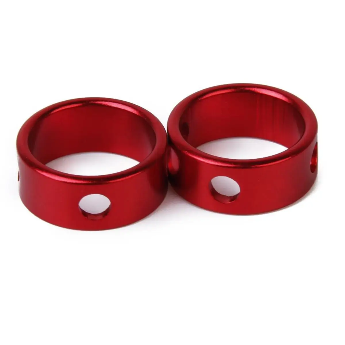 

10 Pcs Red Aluminum Alloy Rope Fasteners 19mm Diameter 7 5mm Width 3 Hole Design Secure Tent Awning Camping Hiking Gear Cord