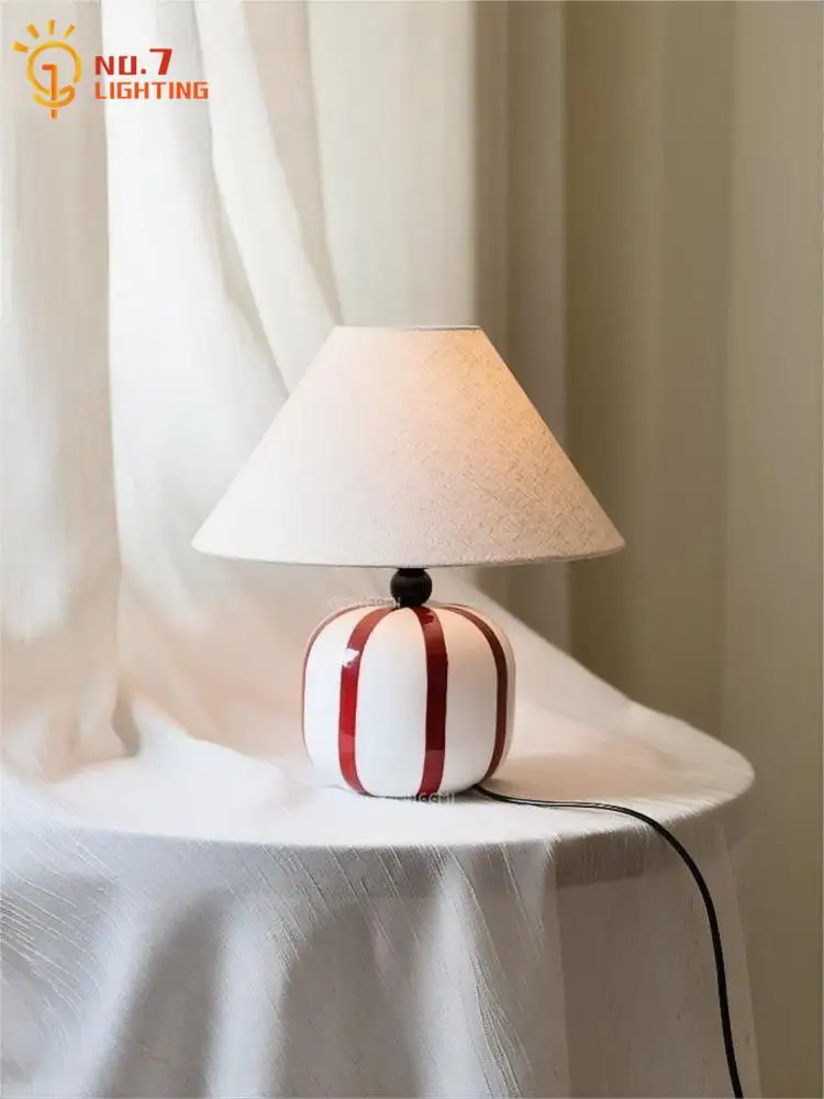 Bauhaus Contrast Color Ceramic Candy Table Lamp LED E27 Dopamine Memphis Desk Lights Bedroom Study Bedside Studio Living Room