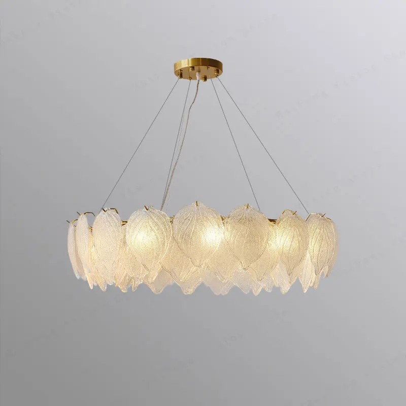 

Modern Art Deco Style Glass LED Pendant Chandelier Light for Living Room and Dining Room Indoor Home Decor Lighting