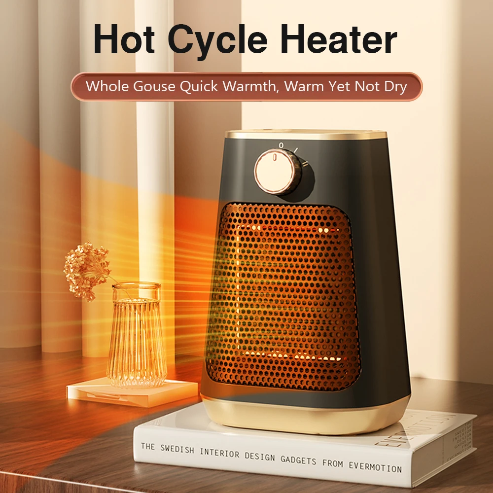 Winter 1500W Electric Heater Portable Fan Heaters 110/220V PTC Ceramic Heating Mini Space Desk Heaters Warmer Machines for Rooms