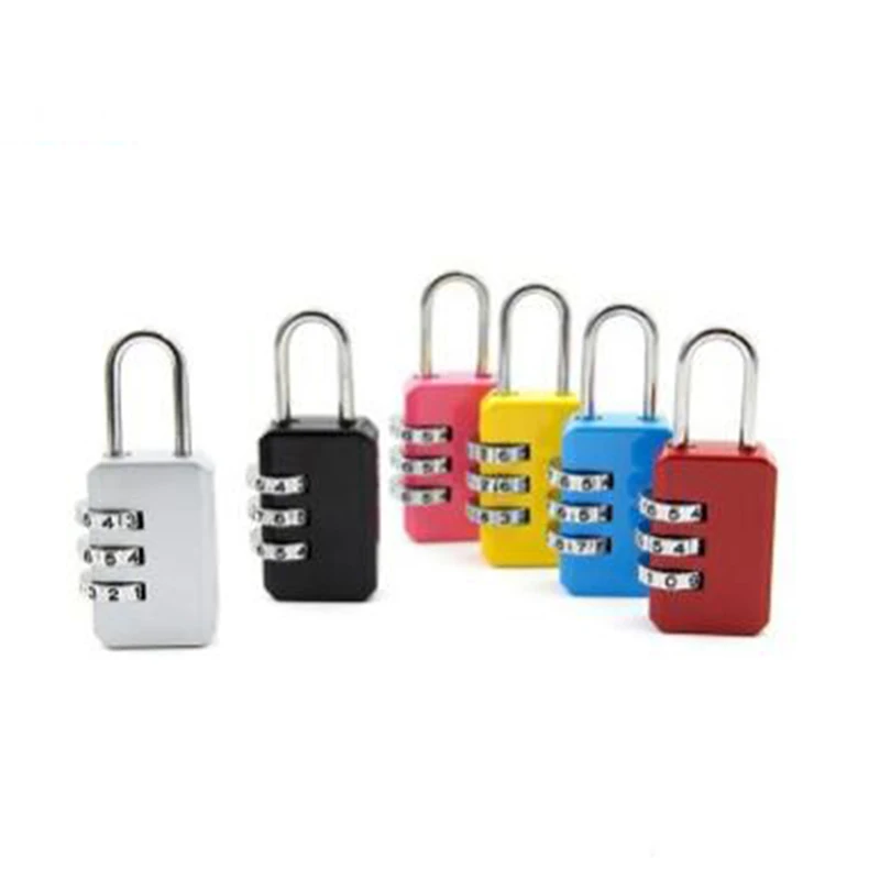 3 Digit Number Combination Pad Lock Padlock Outdoor Waterproof Lock Suitcase Luggage Security Coded Lock Zinc Alloy Code Lock