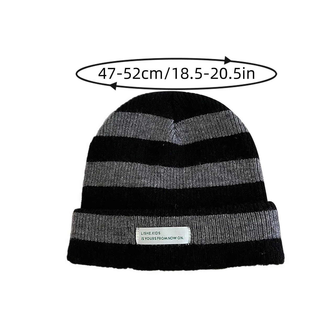 Винтажная модная полосатая детская шапка, зимняя теплая мягкая вязаная хлопковая пуловер, ветрозащитная шапка для мальчиков и девочек, шапочки для малышей, капот