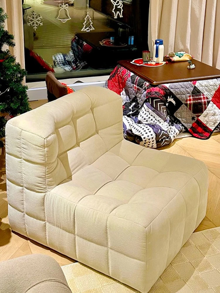 Wyj Caterpillar Sofa Lazy Square Internet Celebrity Single-Seat Sofa Chair Living Room Bedroom Balcony