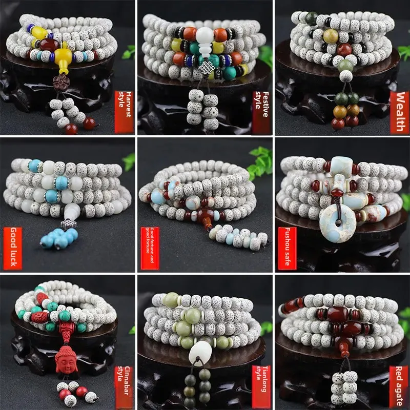 Hainan Star Moon Lotus Seed 108 Beads Buddhist Prayer Bracelet Necklace Sweater Chain Live Broadcast Goods Wholesale