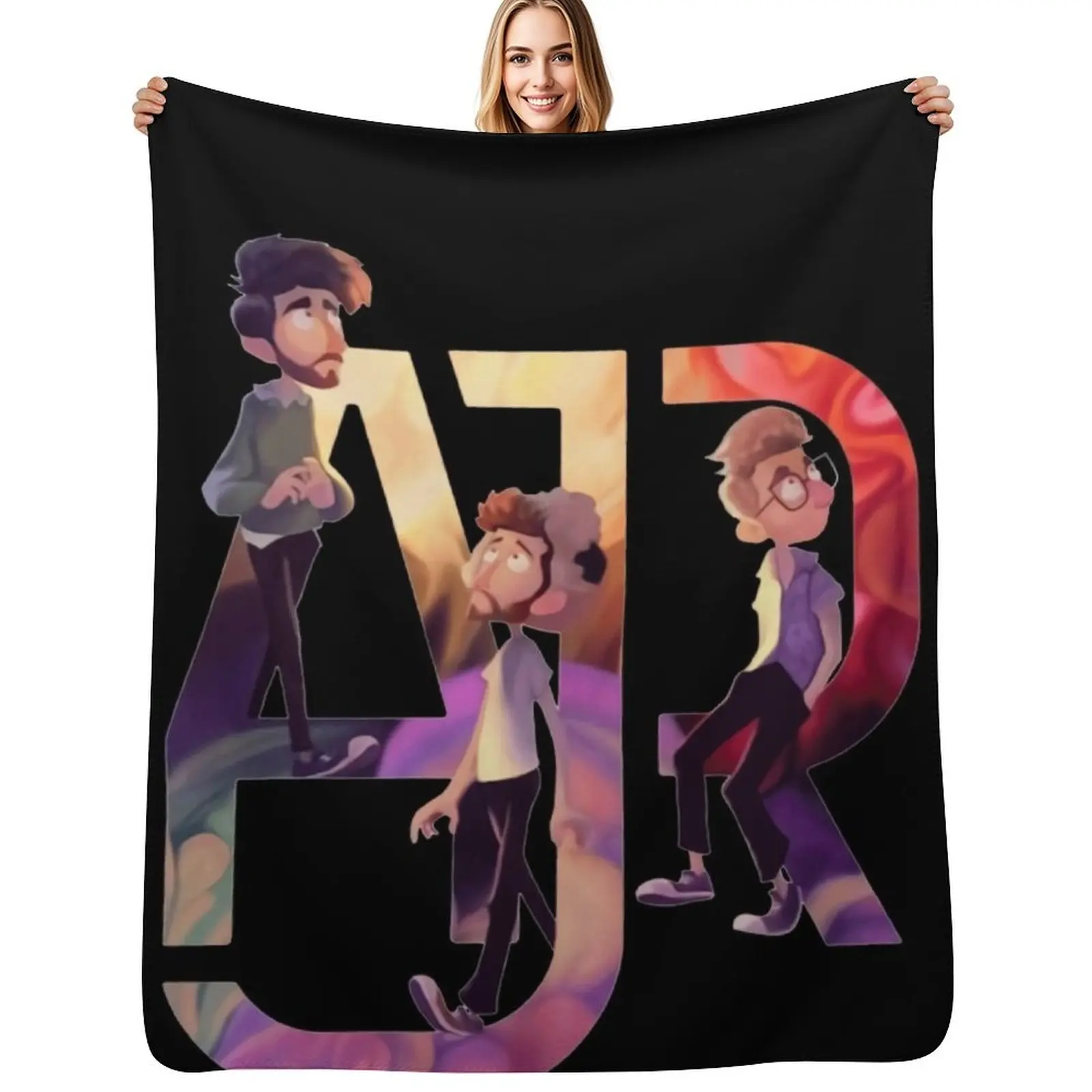

Ajr the click galaxy gifts fans, for men and women, gift christmas day Throw Blanket Hairy Furrys Warm Blankets