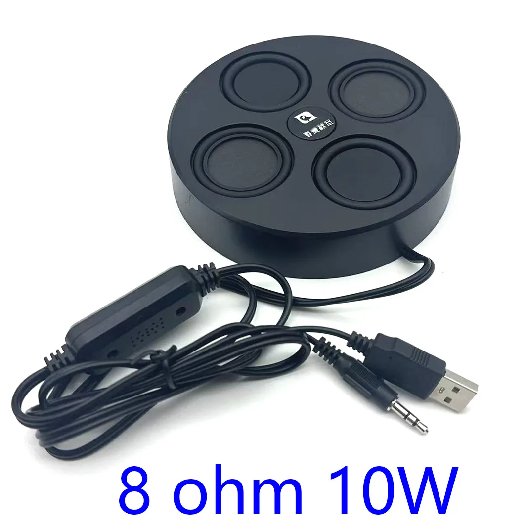 USB Mini Speaker for Computer Surround Stereo Adhesive Style Mini Portable Speaker Plug and Play 10W 8 Ohm
