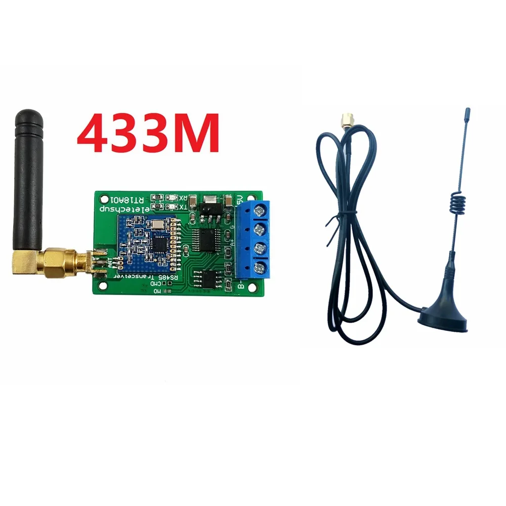 NEW RS485 Transceiver Wireless Repeater 485 Master Slave Control 433M 868M FSK Uhf Module RTU for PLC Measuring Instruments