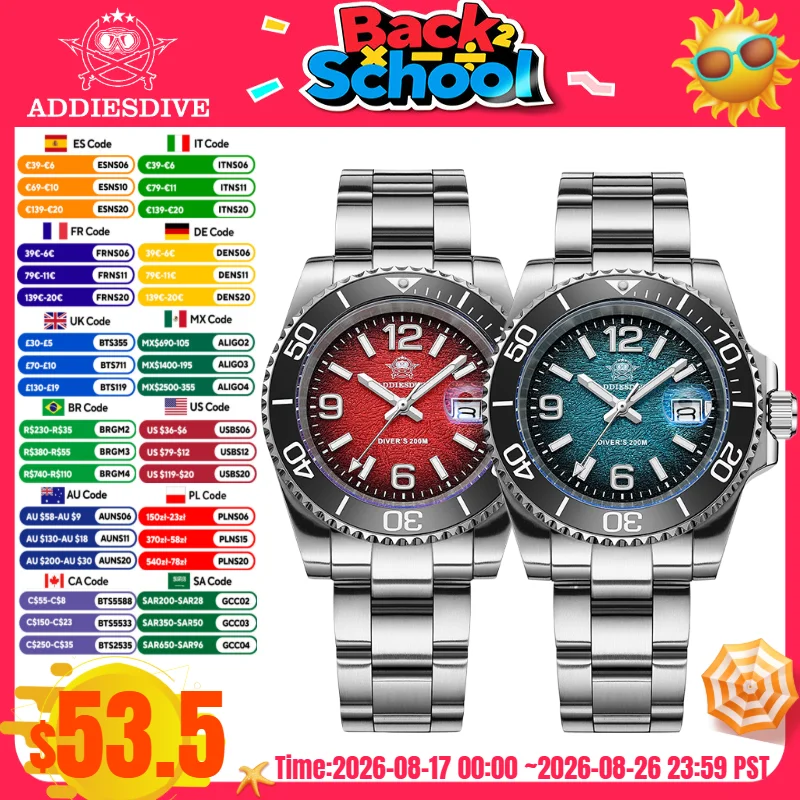 Rolex Watch Submariner - ADDIESDIVE 41 мм мужские часы для