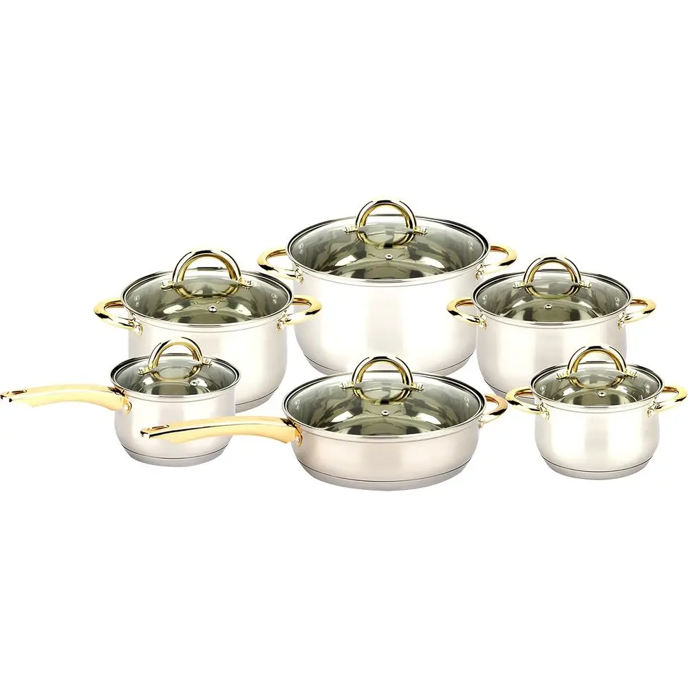 

12 Pcs S.s Cookware Set W. n Coating [3416]