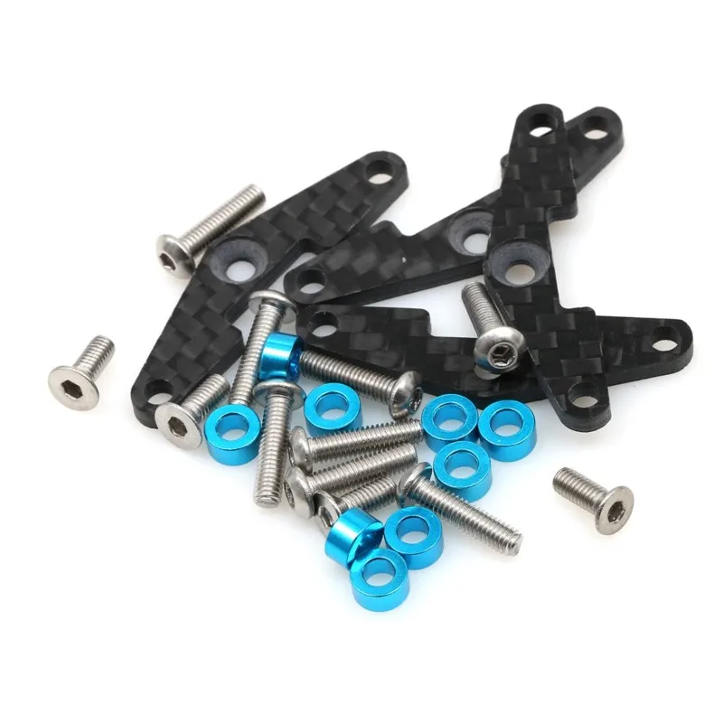 AINY-RC Car Upgrade Suspension Tie-Rod Mount And Gearbox Bracket Kit For Tamiya Tt02s 1/10 RC Car Accessories