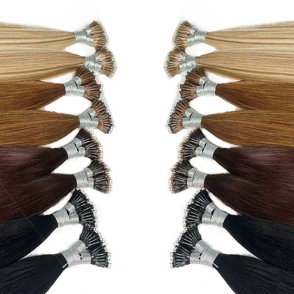 Nano Human Hair Extensions Jet Black Long Straight 100G/Pack Invisible For Women Daily Use Add Length & Volume