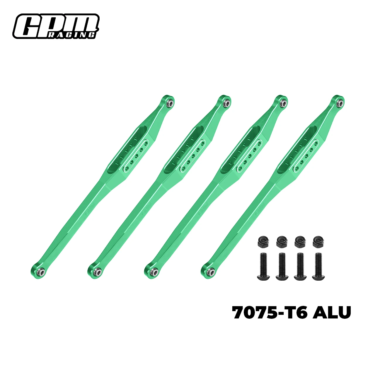 Juego de barra de enlace inferior de aleación GPM 7075-T6 para excavadora de tumbas LOSI 1/8 LMT 2,0 LOS244012