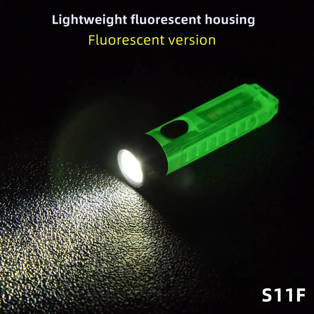 Mini High Bright Cool Noctilucence Small Flashlight USB Emergency keychain light Hiking Fishing Travel Camping Work Magnet Torch