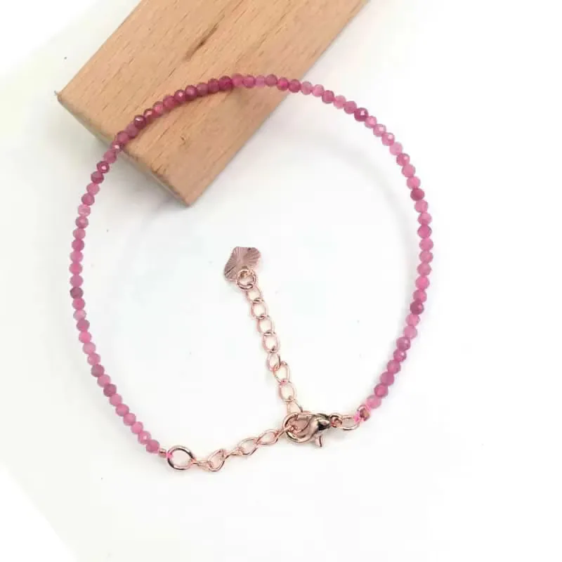 Natural Stone Beads Necklace & Bangle Bracelet Set, Luxury