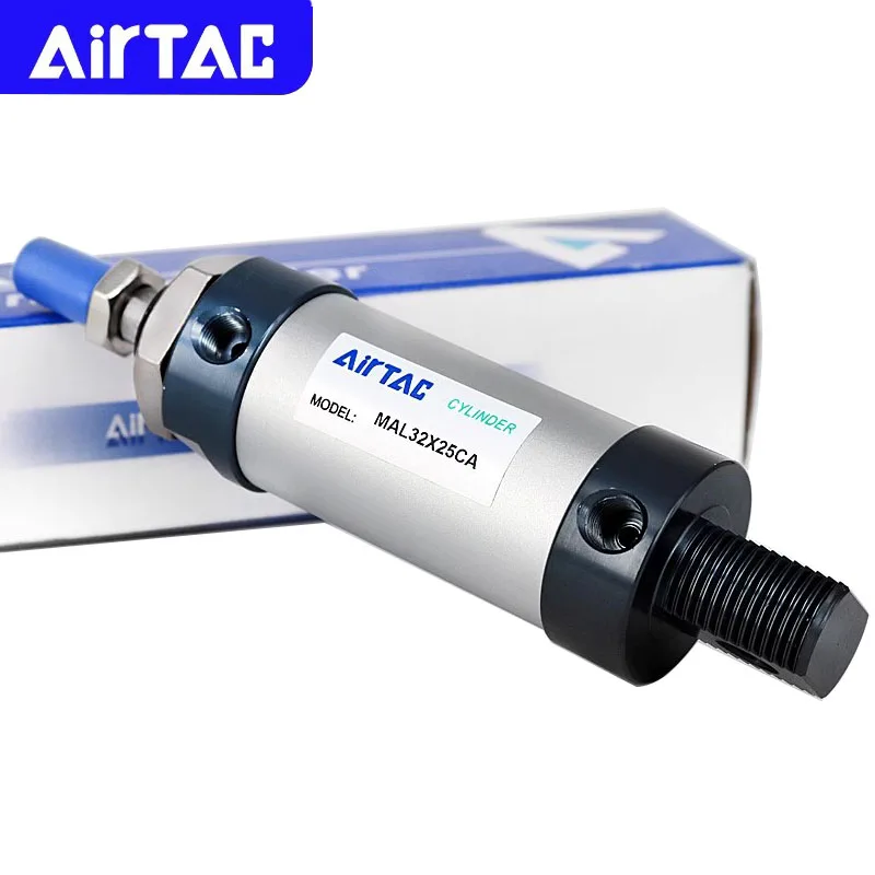 

AIRTAC Пневматический мини-цилиндр MAL 16/20/25/32/40 мм Диаметр цилиндра 25/50/100/200/300/400/500 мм Ход однорычажный пневматический воздушный цилиндр