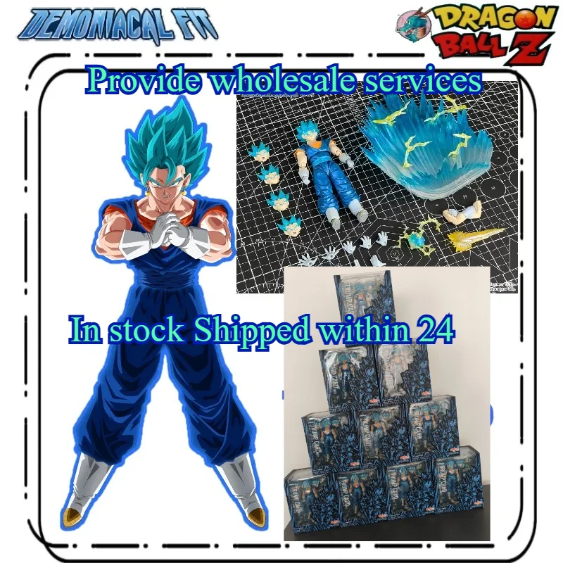 

Demoniacal Fit Dragon Ball Z SHF Super Saiyan God Vegito Vegetto Blue Card Anime Action Figure Figurine Model Toys Gifts