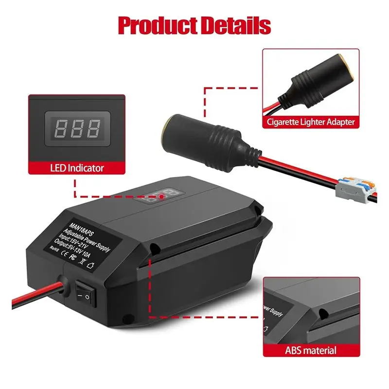 Voltage Reducer Transformer For Battery For Battery Adapter Lighter Adapter Power Wheel Adapter-AT36
