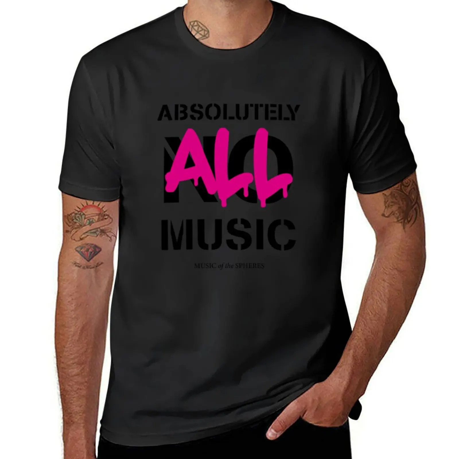 Absolut alle Musik Camiseta T-Shirt sublime Aesthetic clothing sweat black t-shirts for men