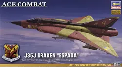 Hasegawa HASP340 1/72 J35J Draken `Ace Combat Espada Corps` Plastic Model