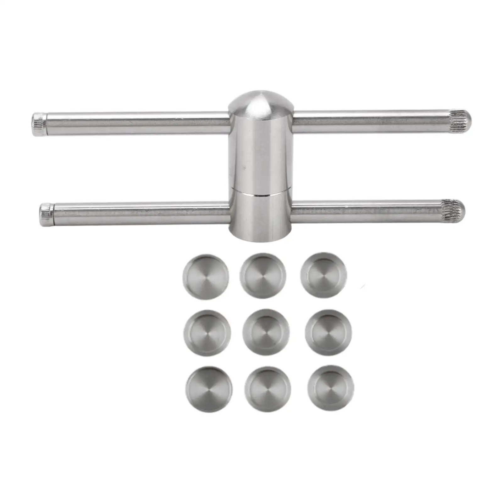 أداة ضغط طرف جديلة سهلة الاستخدام، عصا عصا العظة، مشكل من الفولاذ المقاوم للصدأ، ملحقات عملية خفيفة الوزن للبلياردو والسنوكر #2