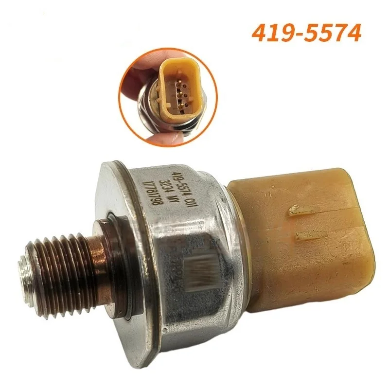 Caterpillar Excavator Fuel Pressure Sensor Compatible with 320D 330 336D Common Rail Part Number 419-5574