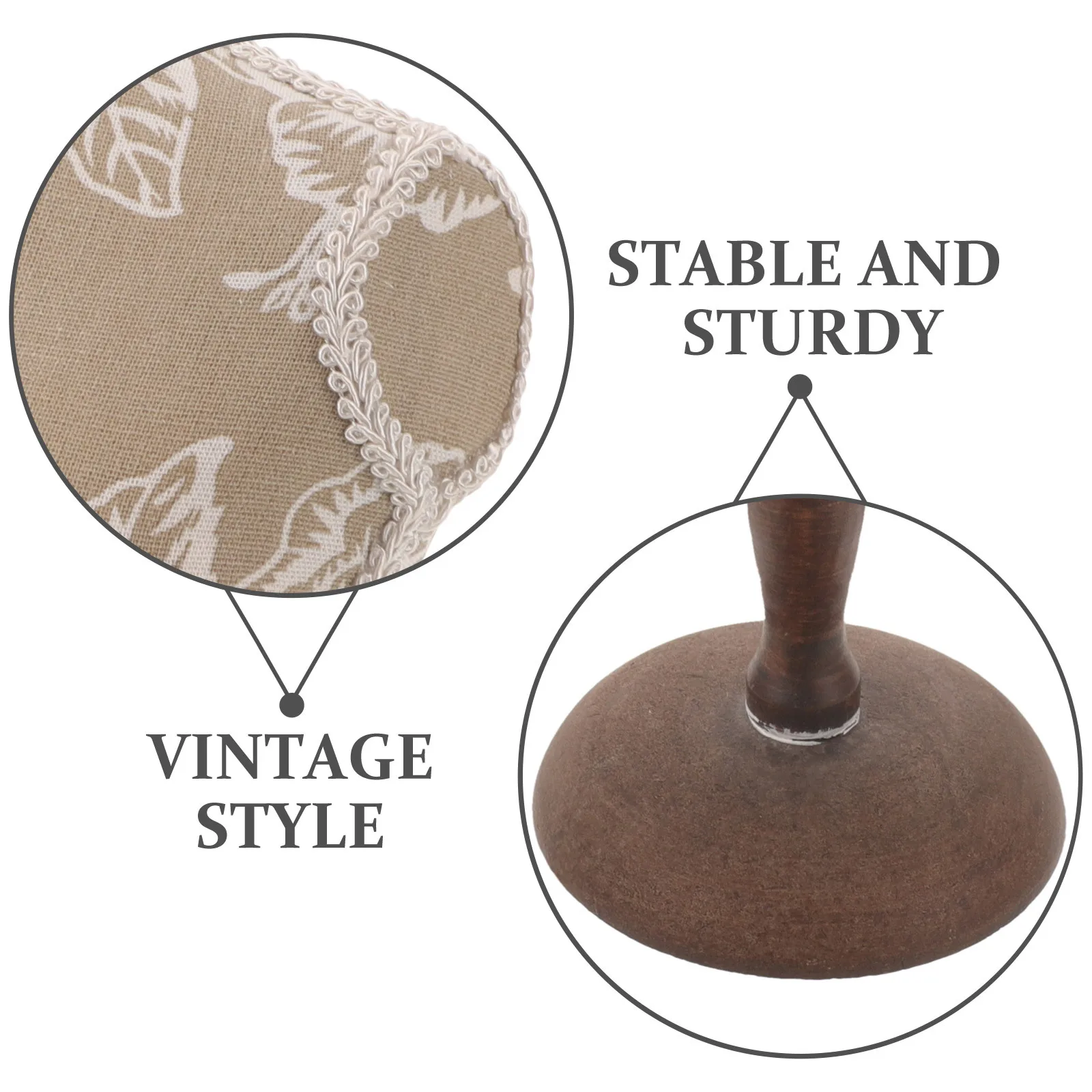 

Jewelry Display Stand Wooden Vintage Necklace Holder Rack For Selling Pendant Organizer Mannequin Bust Showcase Stand