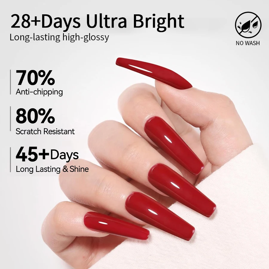 RS NAIL 2 In 1 Base Gel and No Wipe Top Coat Multifunctional Gel 10g Soak Off UV LED Primer Gel for Home Salon Nail Art Manicure