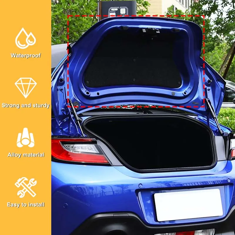لتويوتا 86 سوبارو BRZ 2022-2025 + سبائك الألومنيوم الأسود تصفيف السيارة غطاء صندوق السيارة معلقة رف اكسسوارات السيارات تعديل