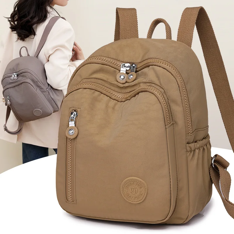 Frauen Mini-Rucksäcke neue große Kapazität wasserdichte Nylon-Reise rucksack Multi-Pocket-Rucksäcke für Teenager-Mädchen Mochi las