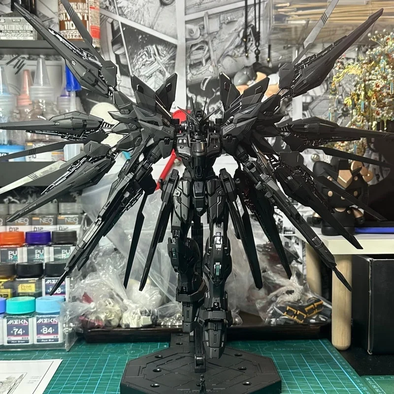 Modelo 1/100 Mgex Greve Libertal Noite Montagem Modelo Kit Meia-Noite Revestiimbo Figura De AçãO Modelo PláStico Brinquedos