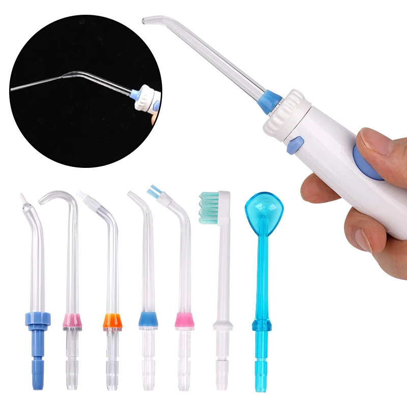

7Pcs Replacement Tips for Oral Irrigator Water Flosser Jet Accessories Standard Nozzle Plaque Seeker Tips Tongue Tooth Brush