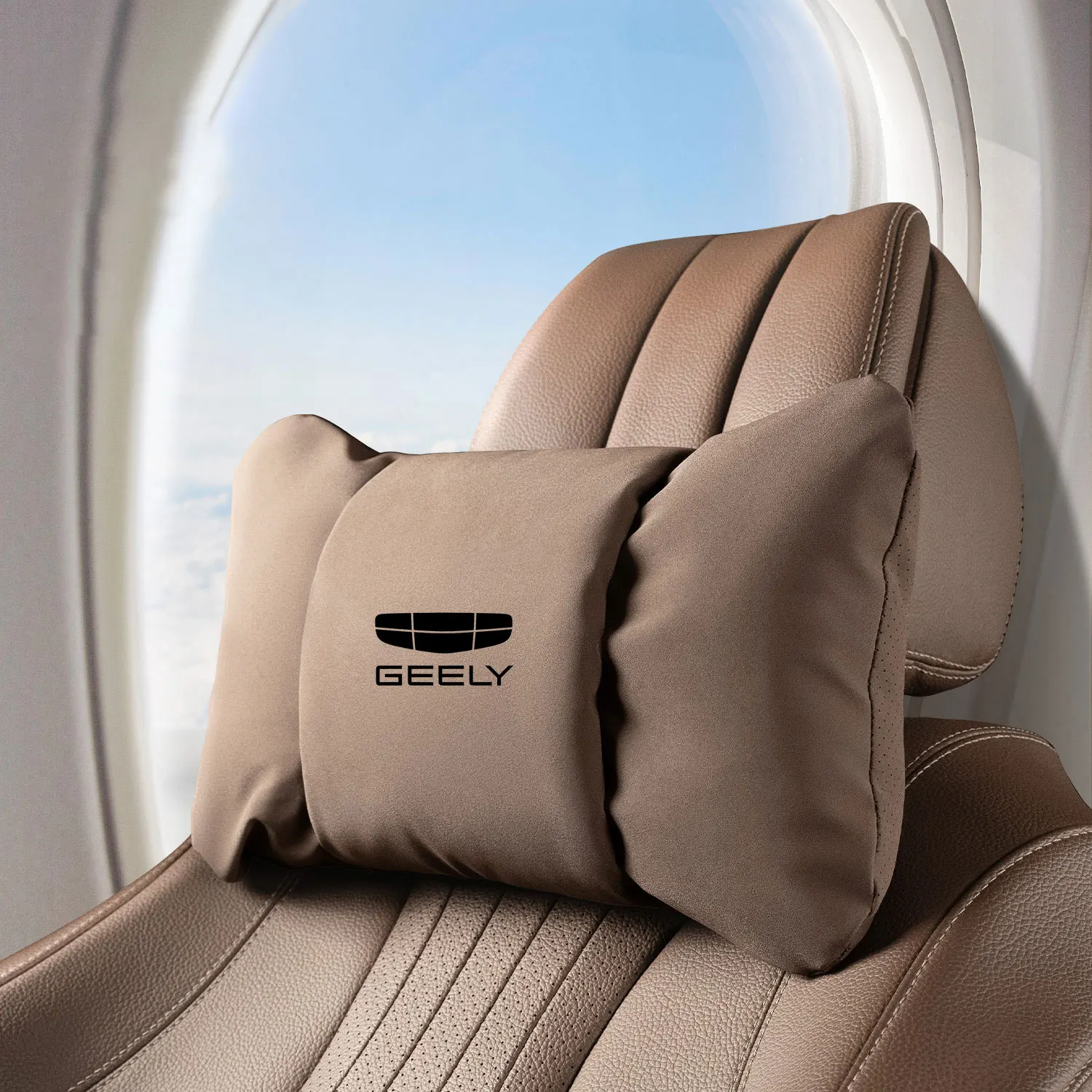 Car Neck Pillow Waist Pillow Car Headrest Neck Support Seat For Geely Coolray 2019-2020 Atlas Boyue NL3 Emgrand X7 EX7