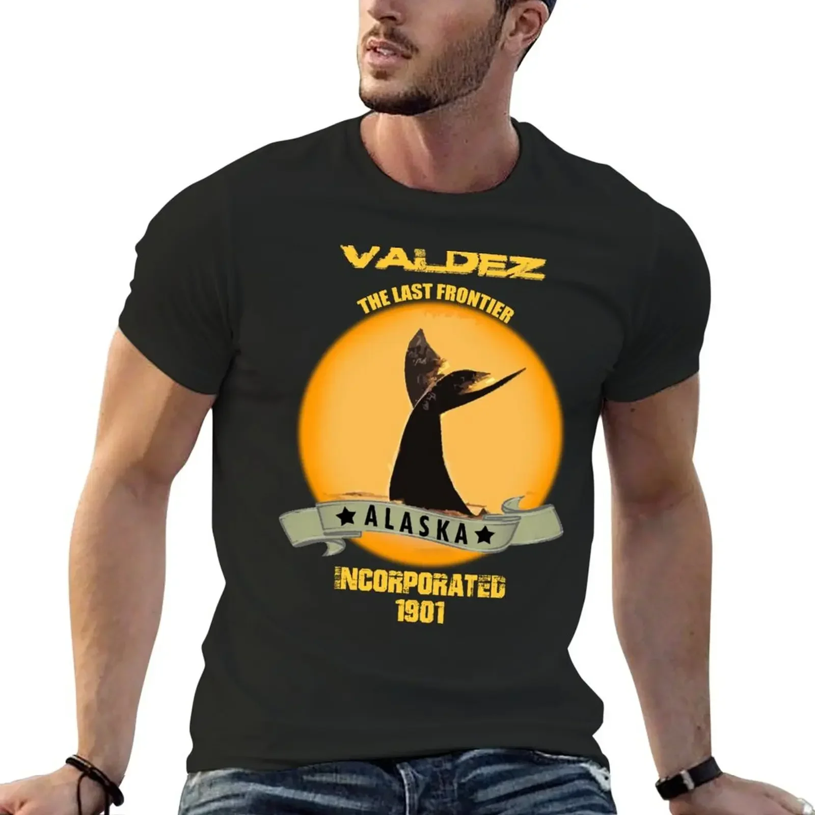 Valdez Alaska T-Shirt vintage designer shirts luxury clothes men