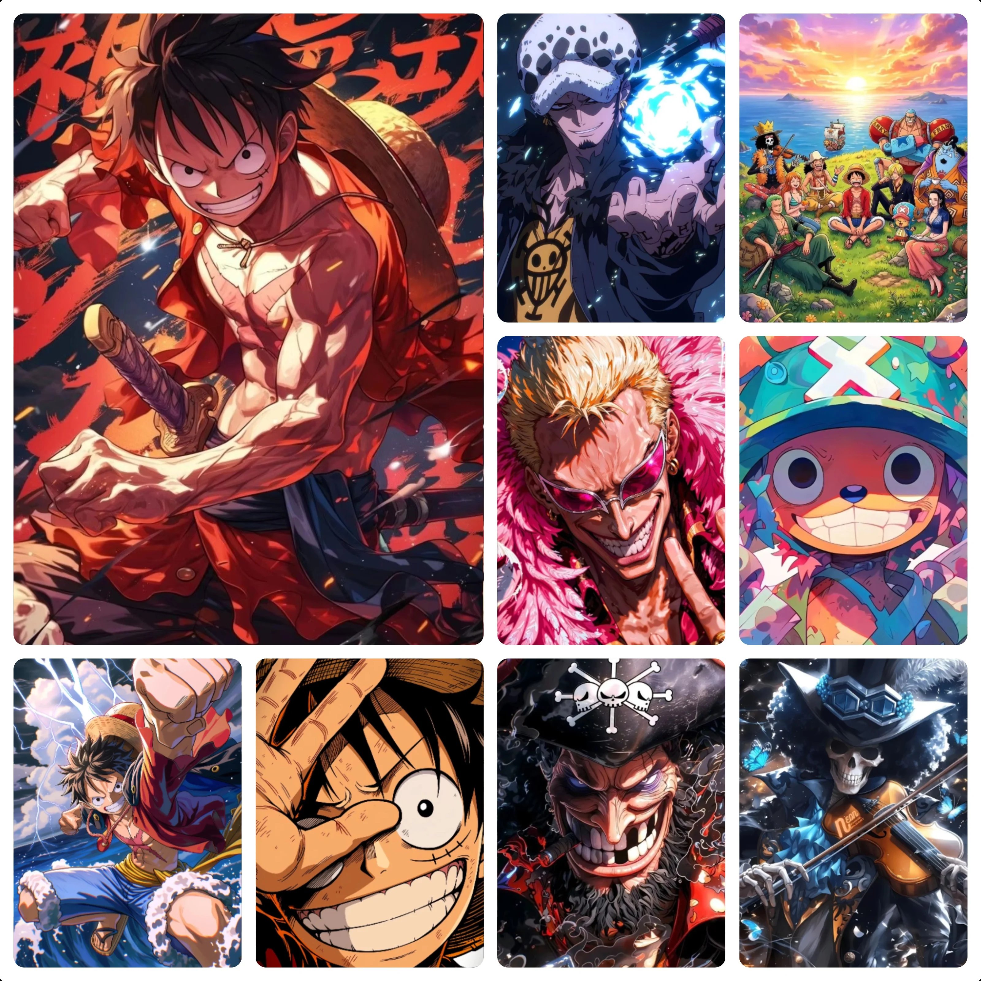 Pirate Anime Themed Frameless Jigsaw Puzzle 500/1000/1200/2000PCS Classic One Piece Character Puzzle For Festival Collection