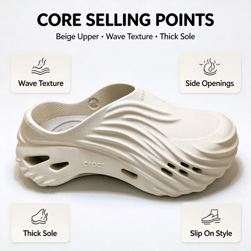 Crocs fashion whirlwind Bobo hole shoes summer boys outdoor non-slip sports beach cool slippers stepping on shit