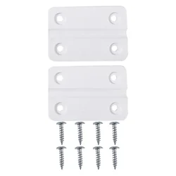 2pcs Replacement Hinges For Igloo Cooler Box White Plastic Hinges With Screws Kit Wooden Box Gifts Box Hardware Accessories