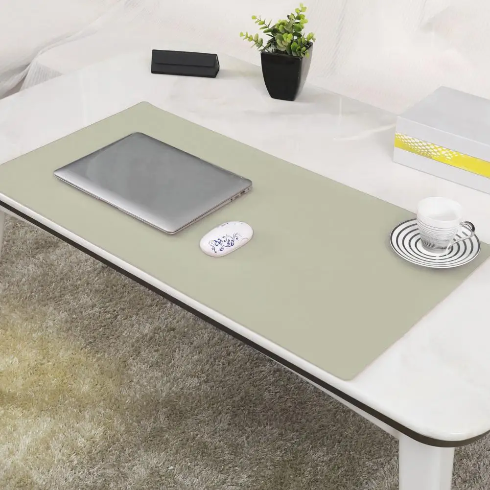 Lightweight Desk Mat Faux Leather Mouse Mat Smooth Surface Gaming Desk Mouse Pad  Protector