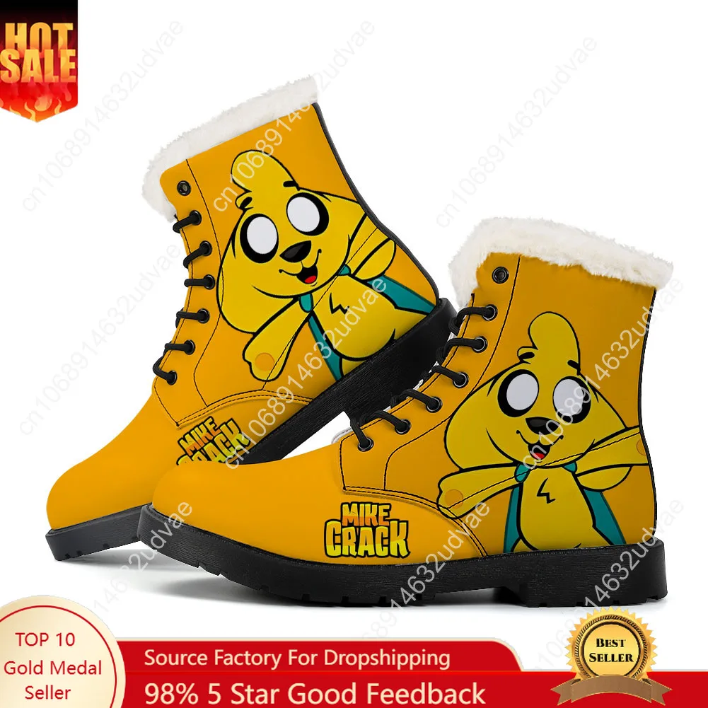 

Mikecracks Plush Boots Mens Womens Teenager Shoes Casual Boot Outdoor Light High Quality Couple Print on Demand Customize Shoe