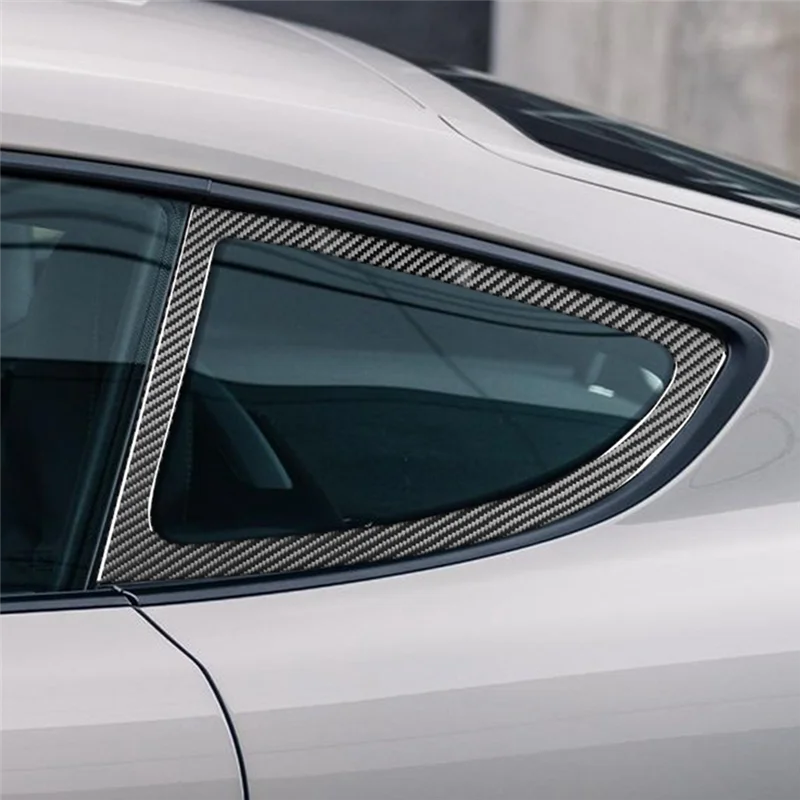 

Firmly For Porsche 718 982 2016-2022 Carbon Fiber Car Rear Window Frame Cover Trim Sticker Interior Accessories