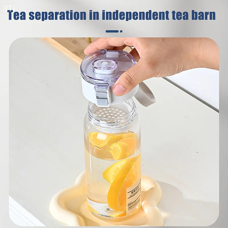 350 مللي زجاجة شرب بلاستيكية شفافة للسفر زجاجة مياه رياضية كوب شرب مانع للتسرب للاستخدام في الهواء الطلق